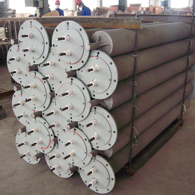 Tubo radiante en forma de I